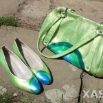 Barvená kabelka a boty